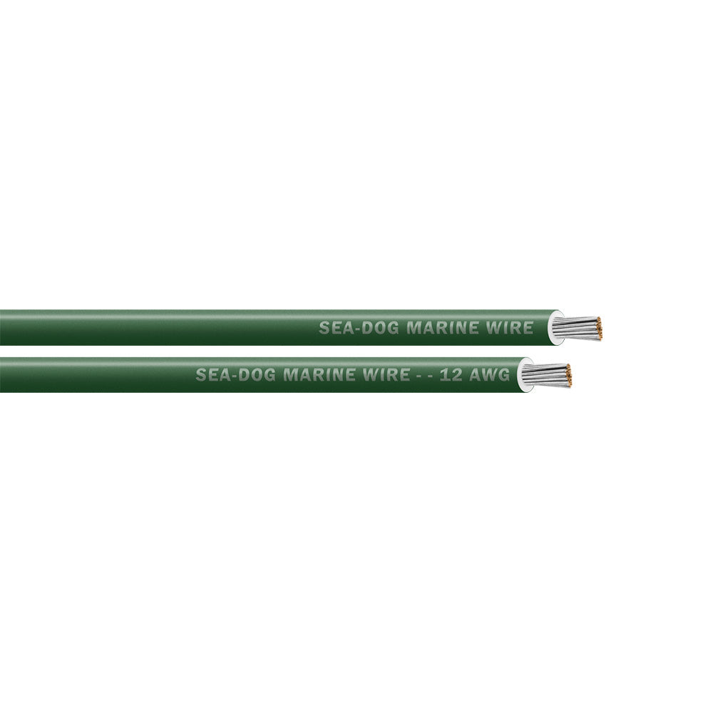 Sea-Dog 12 AWG Green Primary Wire - 100'
