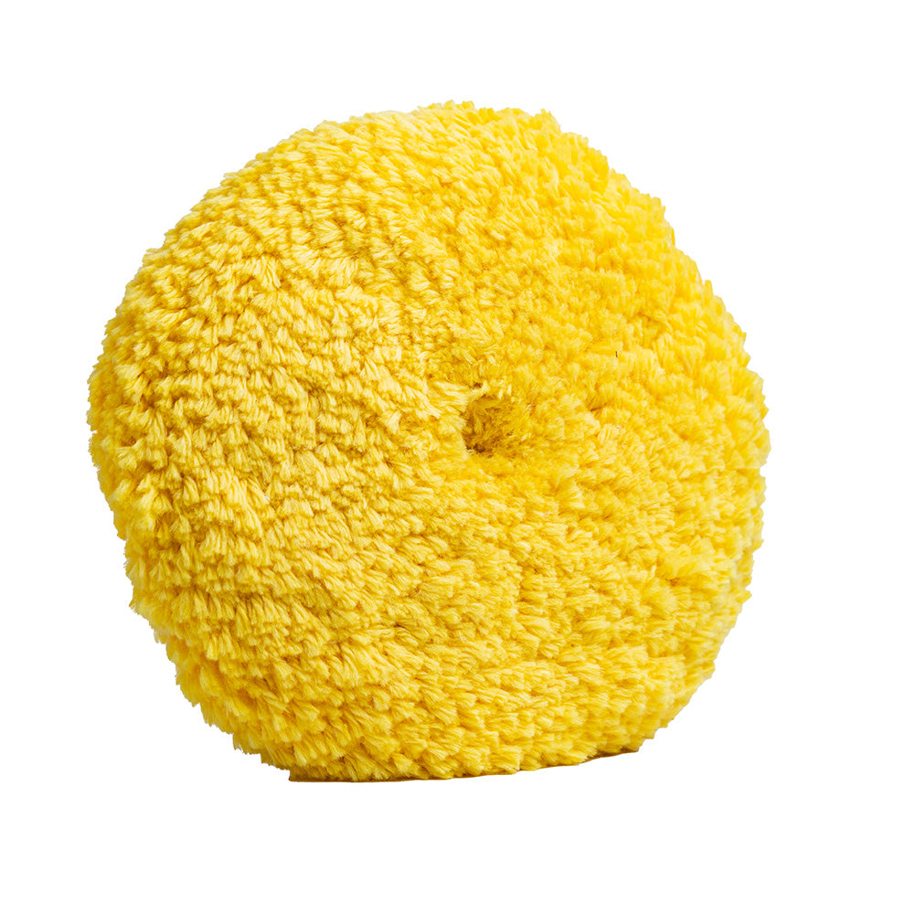 Lake Country Yellow Twisted Acrylic  Wool Pad 8" x 1.5" Quick Disconnect