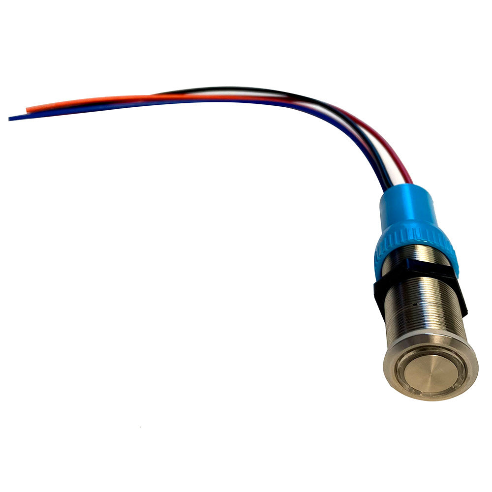 Bluewater 22MM Programmable Waterproof Off-On Blue/Red Switch w/Breaker