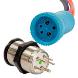 Bluewater 22MM Programmable Waterproof Momentary Off- (On) Switch w/Breaker