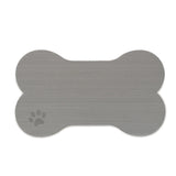 SeaDek Dog Bowl Mat - Storm Grey/Black - Large - 16.5" x 29.5"