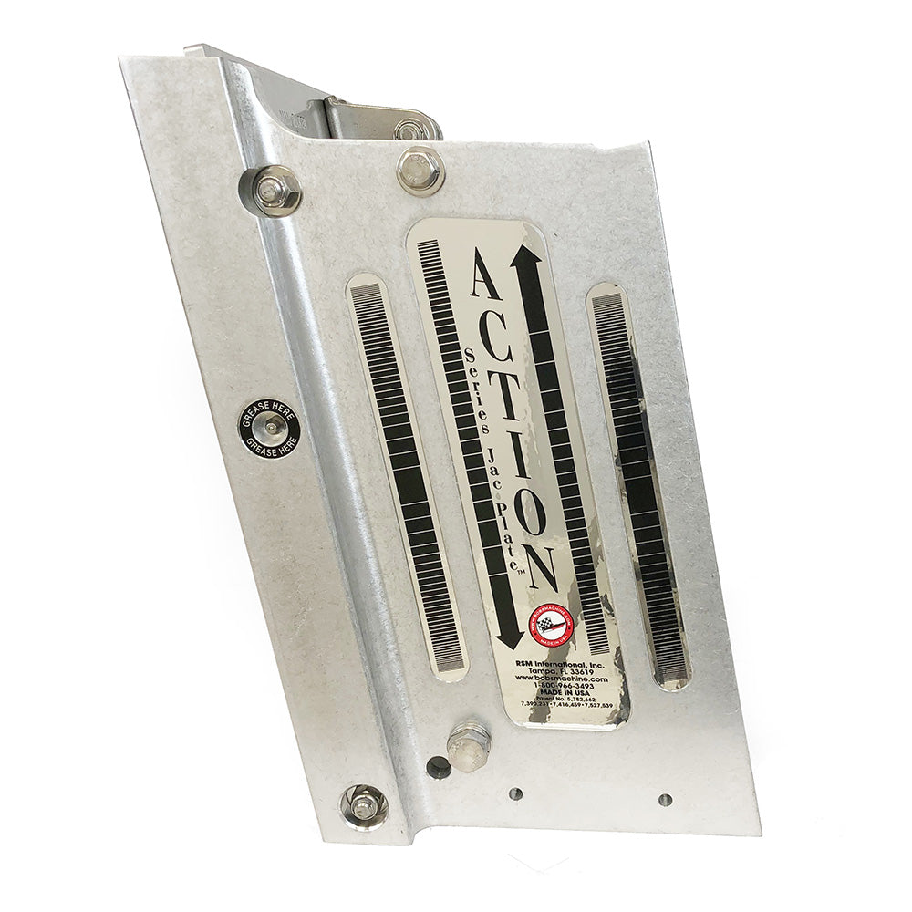 Bob's Machine 8" Setback Action Series Hydraulic Jack Plate - Silver