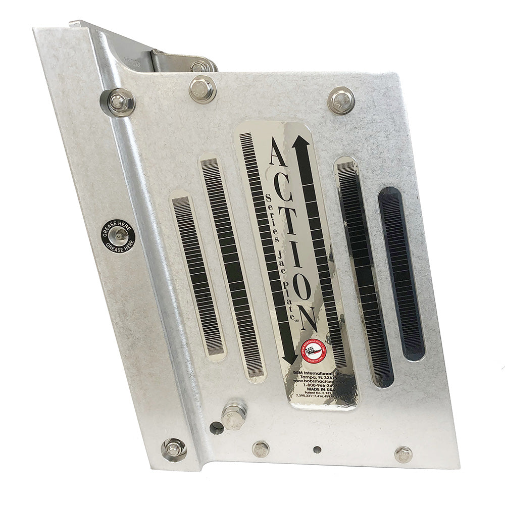 Bob's Machine 10" Setback Action Series Hydraulic Jack Plate - Silver
