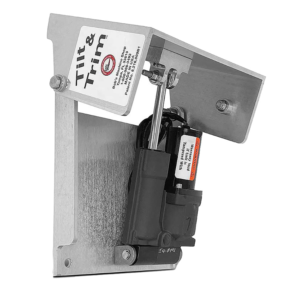 Bob's Machine Action Series Tilt  Trim f/Clamp on Motors - Silver - 30HP