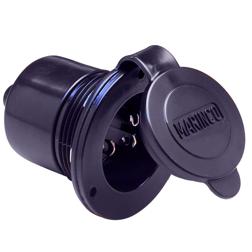 Connector Inlet Carger Marinco Marine On-Board Hard Wired Charger Inlet - 15Amp - Black – Life ...