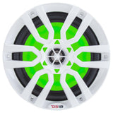 DS18 HYDRO 6.5" 2-Way Marine Speakers w/RGB LED Lights 300W - White