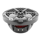 DS18 HYDRO 8" 2-Way Marine Speakers w/RGB LED Lights - 125W RMS, 4-Ohm - Black Carbon Fiber