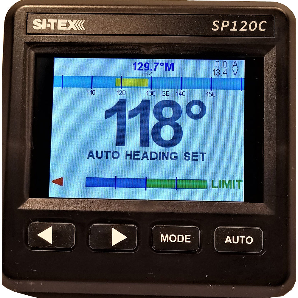 SI-TEX SP-120 Color System w/Rudder Feedback  18CI Pump