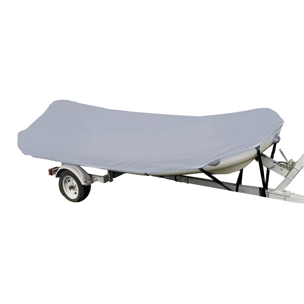 Carver Poly-Flex II Styled-to-Fit Boat Cover f/10.5 Blunt Nose Inflatable Boats - Grey
