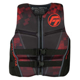 Full Throttle Mens Rapid-Dry Flex-Back Life Jacket - L - Black/Red