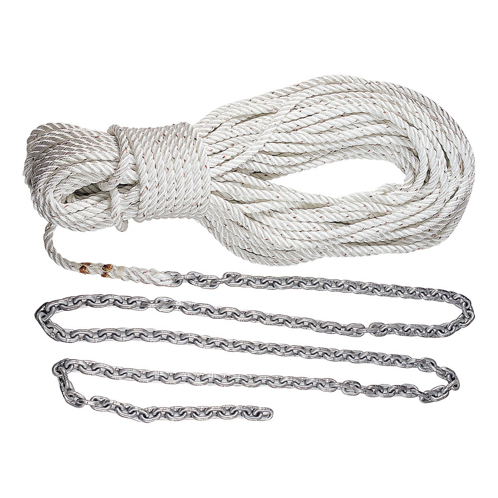 Lewmar Premium Anchor Rode 215'-15' of 1/4" Chain  200' of 1/2" Rope w/Shackle